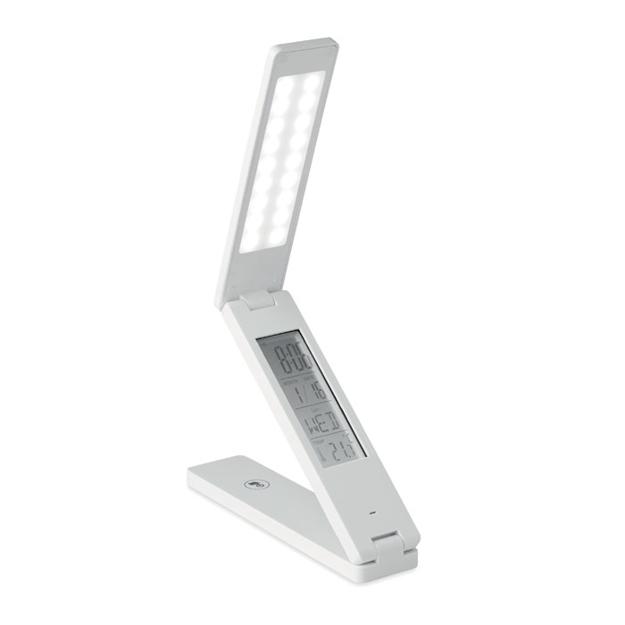 Lampe de bureau LED pliable avec station météorologique - Châteauneuf-sur-Loire