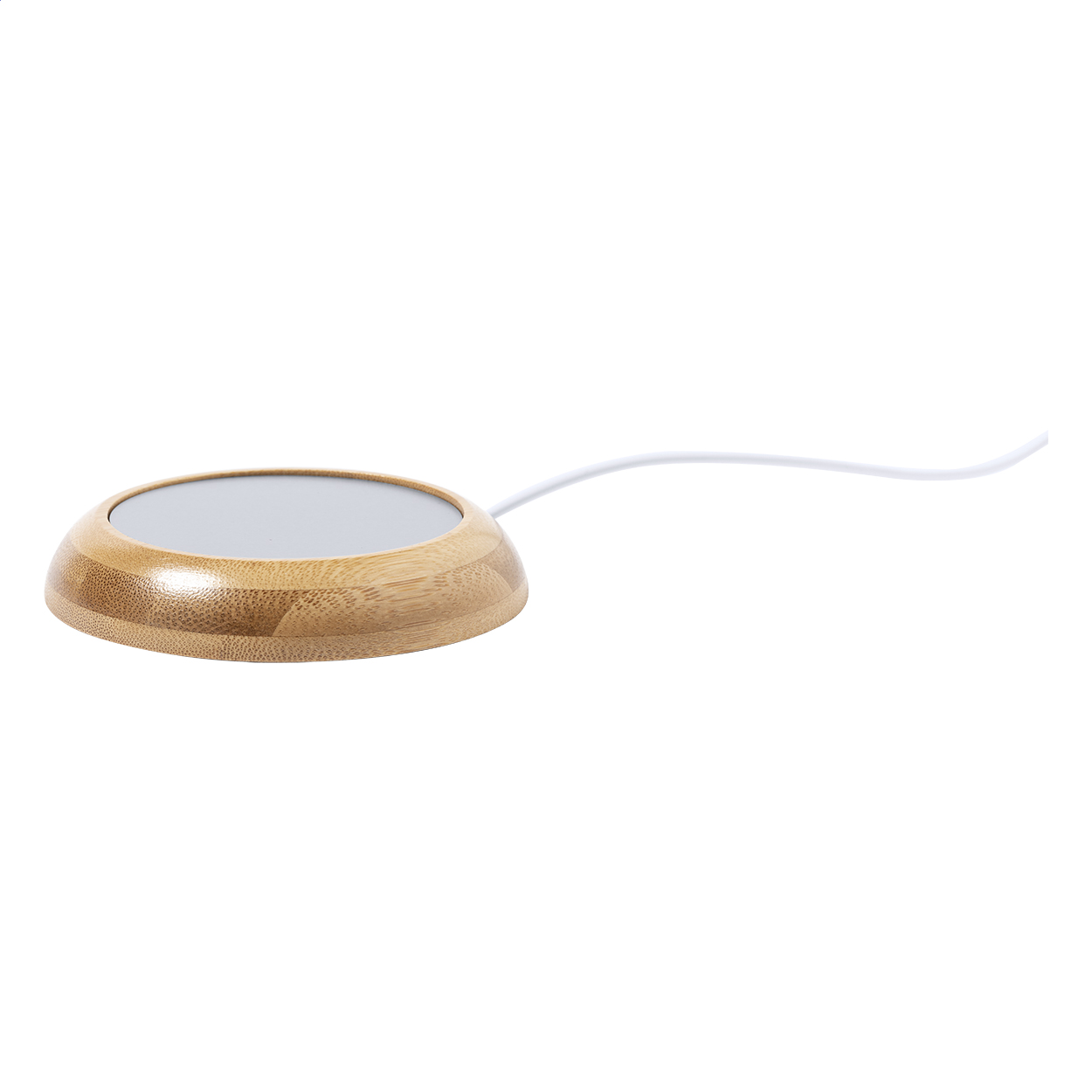 Chauffe-tasse USB Keemun personnalisé en bambou avec câble USB imprimé avec logo