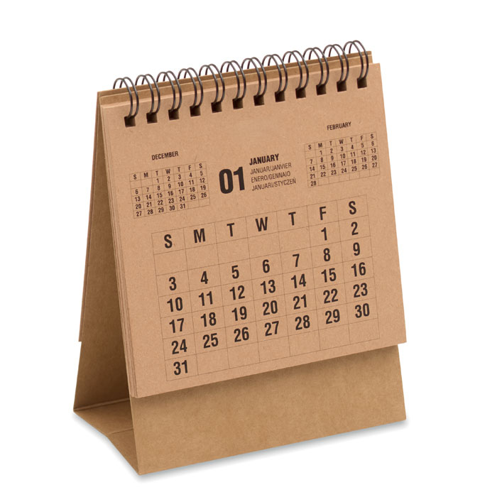 Calendrier de bureau pour 4 ans