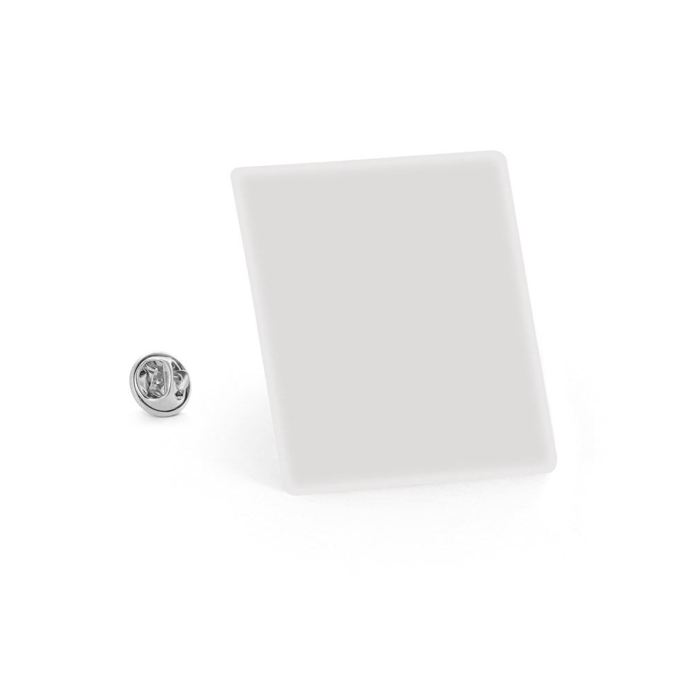 Doming 7 vierkante flexibele badge met uw logo, 25 mm
