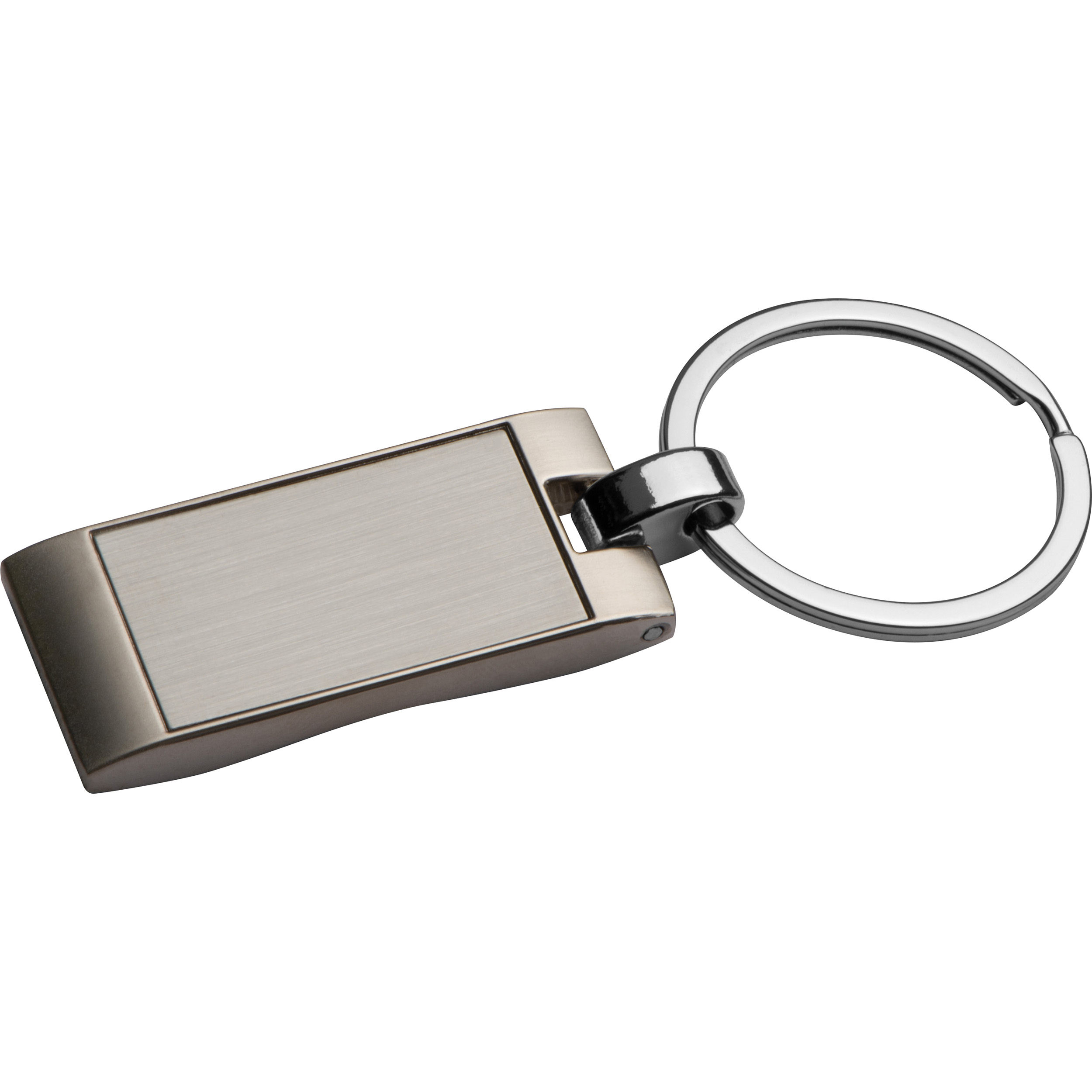 Porte-clés en métal gravé Vague -