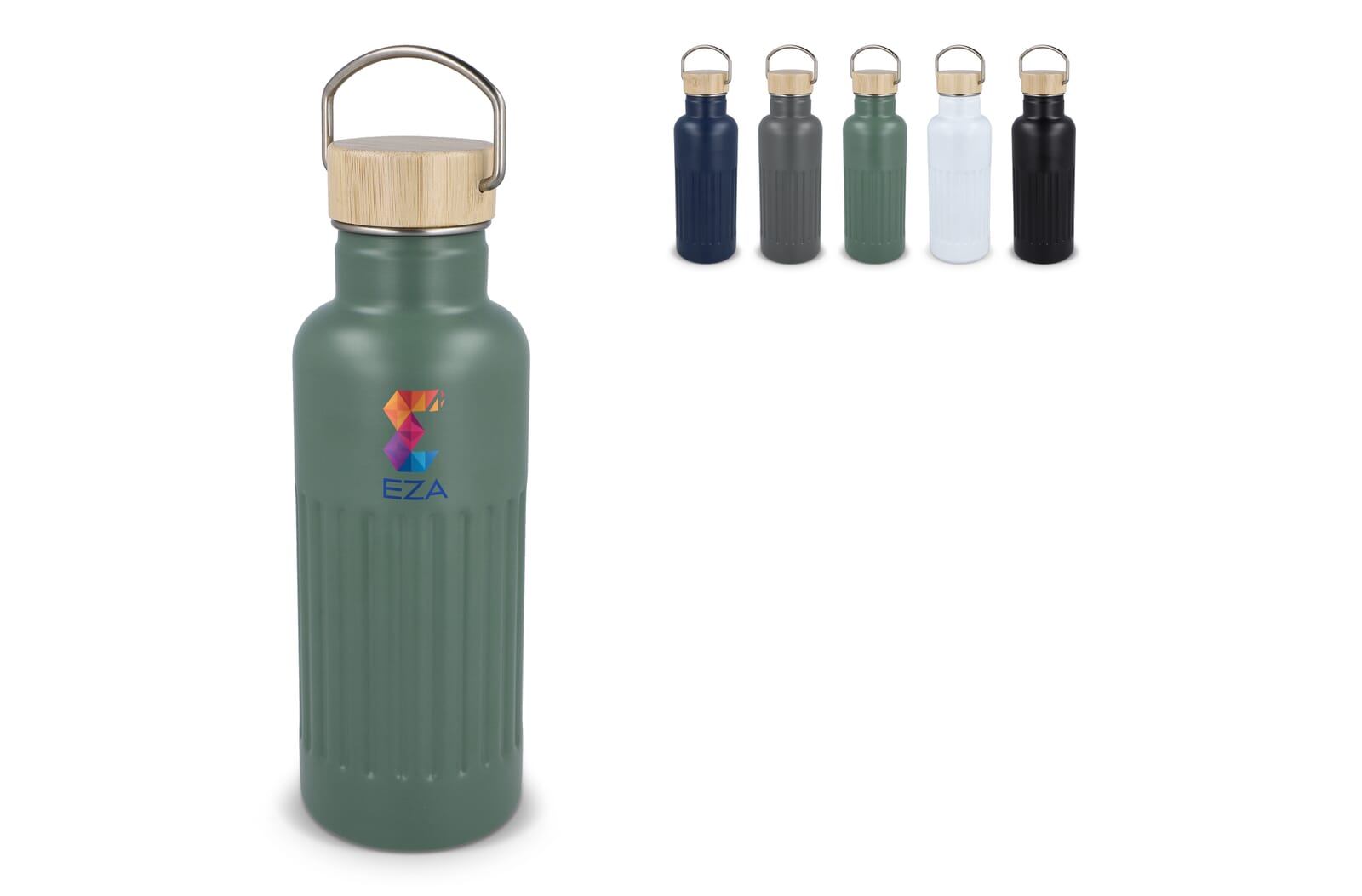 Gerecycleerde RVS Thermo fles 500 ml bedrukken met logo