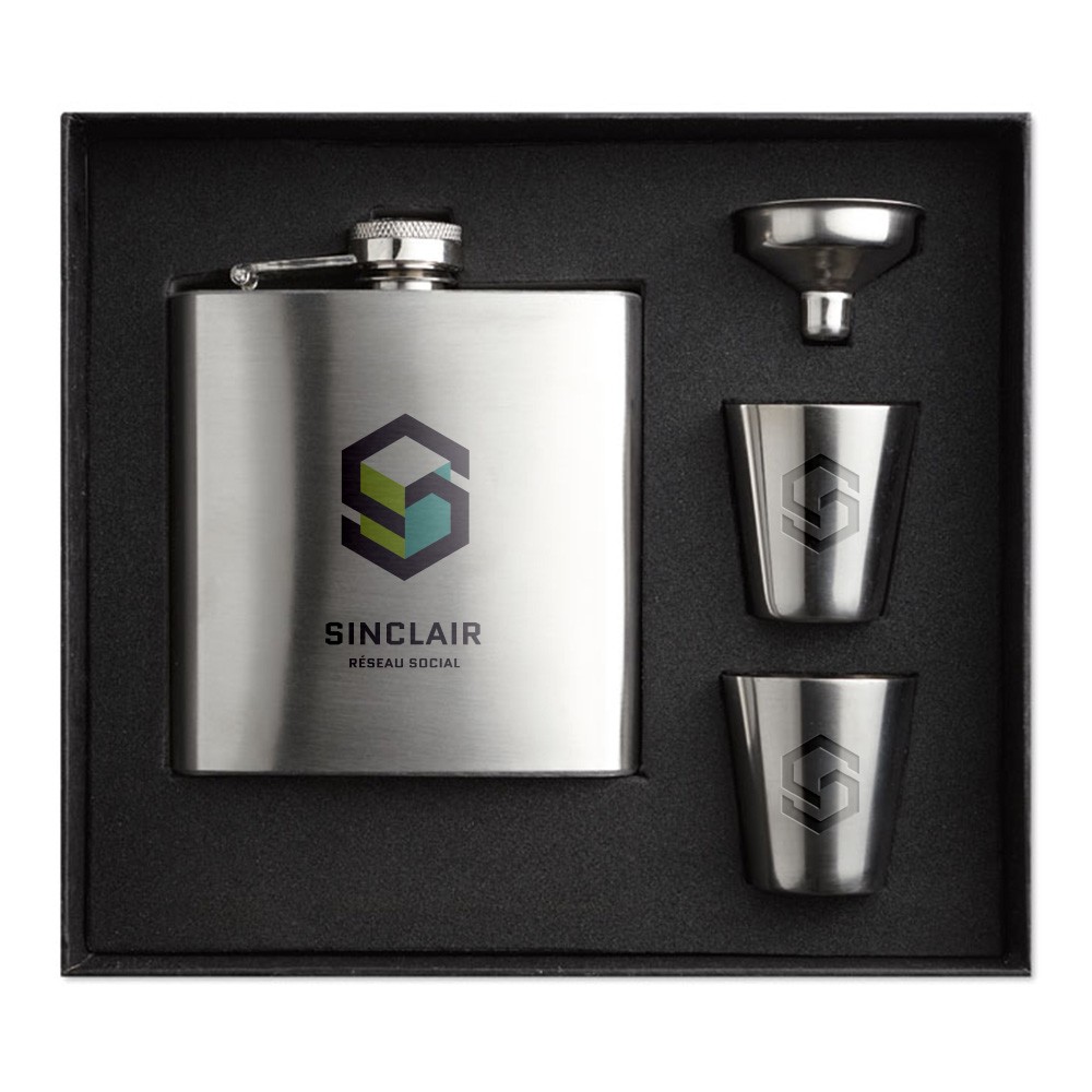 Satin Finish Hüftflaschen-Set - Kitzbühel