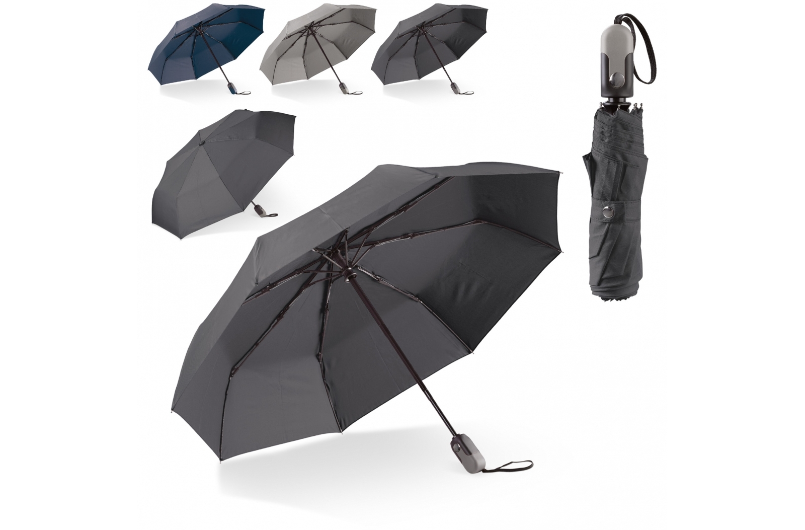 Parapluie pliable automatique Deluxe 22” - Zaprinta Belgique
