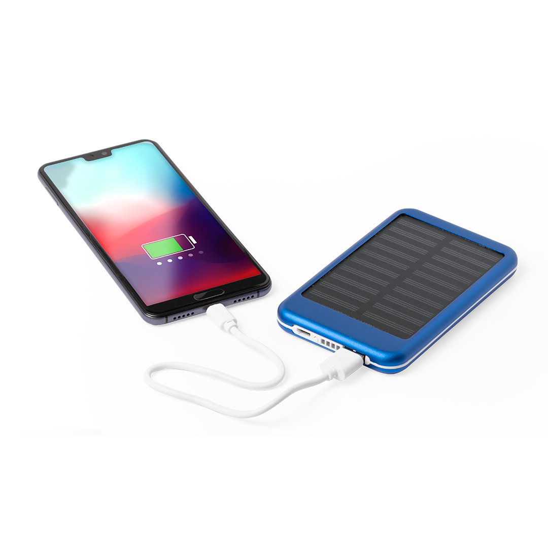 Batterie externe personnalisée solaire 4000 mAh avec sortie USB - Torredel