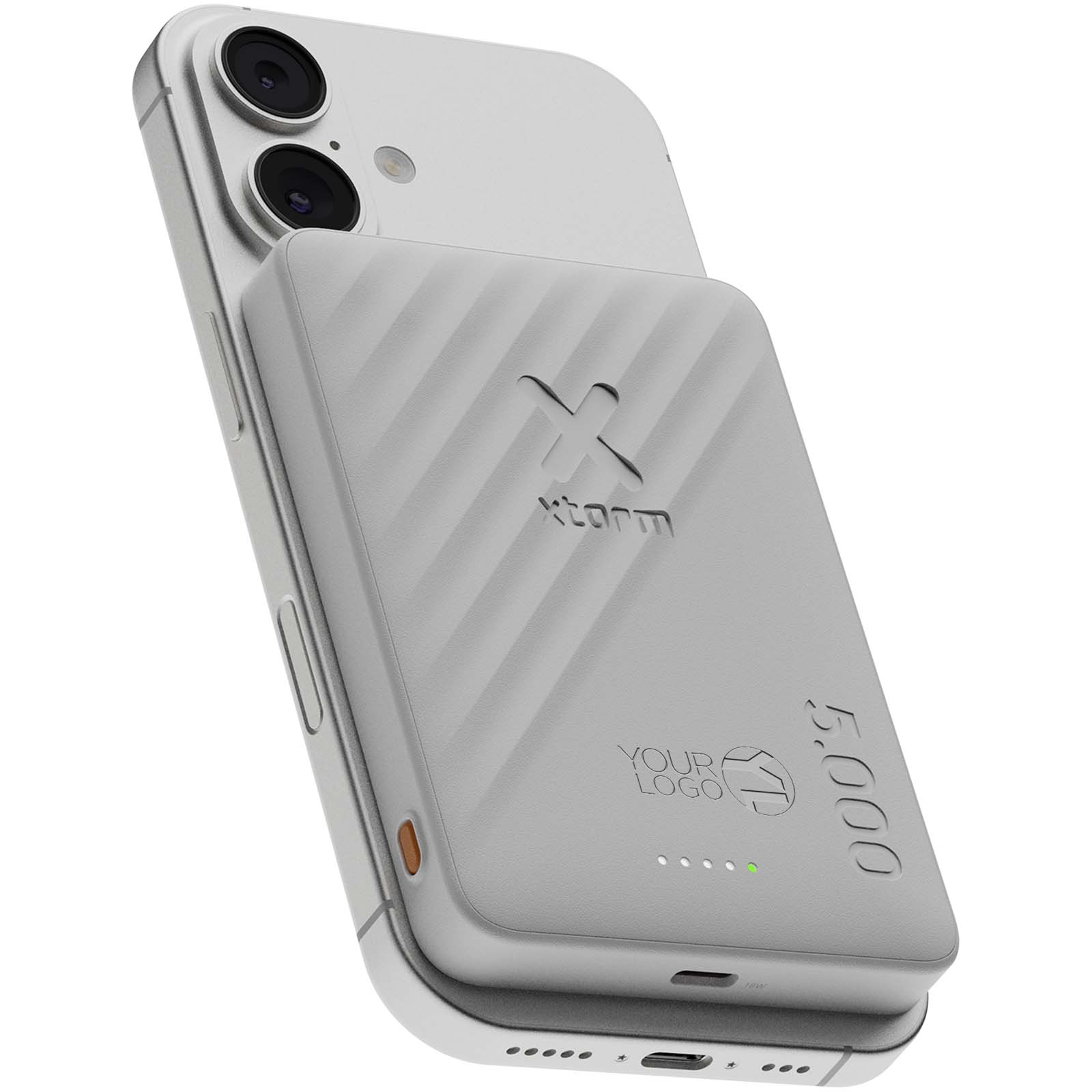 Xtorm Go2 magnetische kabellose Powerbank 5000 mAh 15 W mit Logo