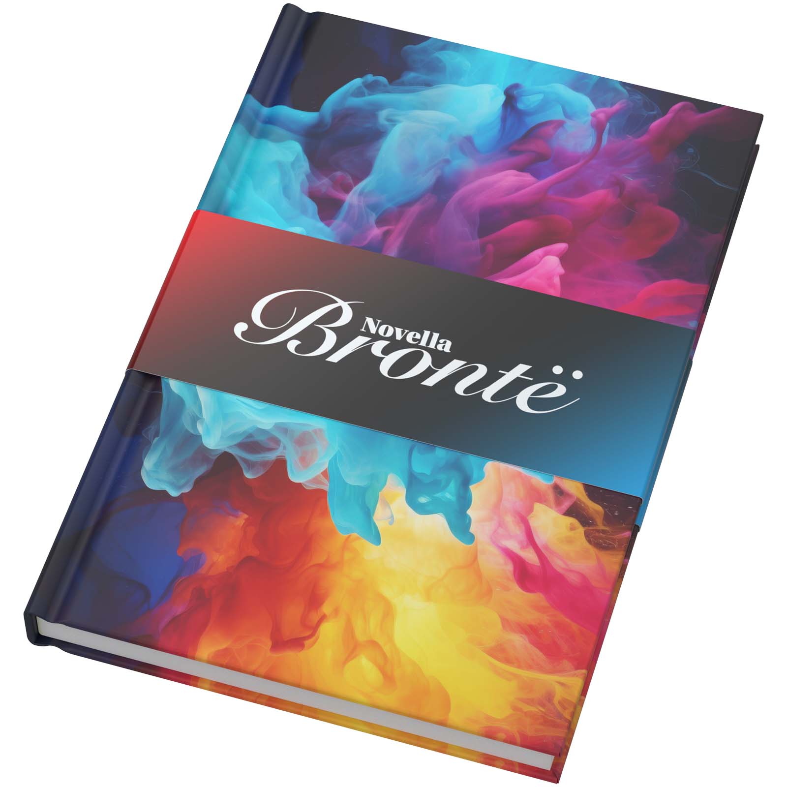 Novella Brontë A5 Recycling-Notizbuch mit Hardcover und Ihrem Logo