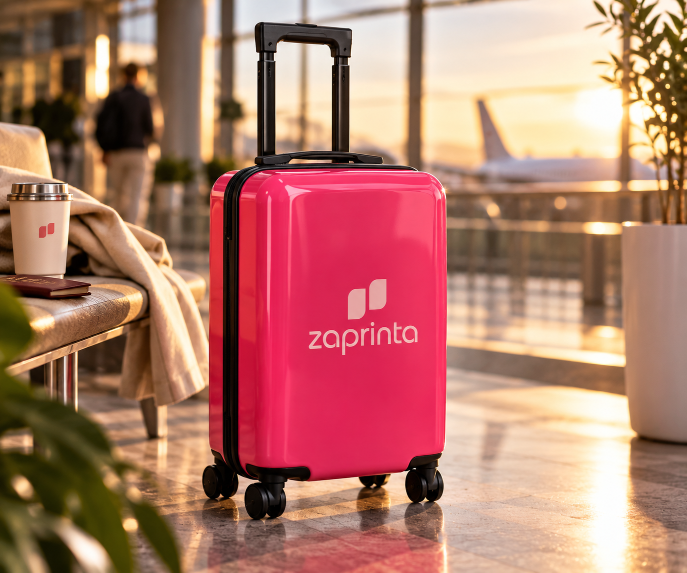 Urban 18-inch handbagagetrolley bedrukken met logo
