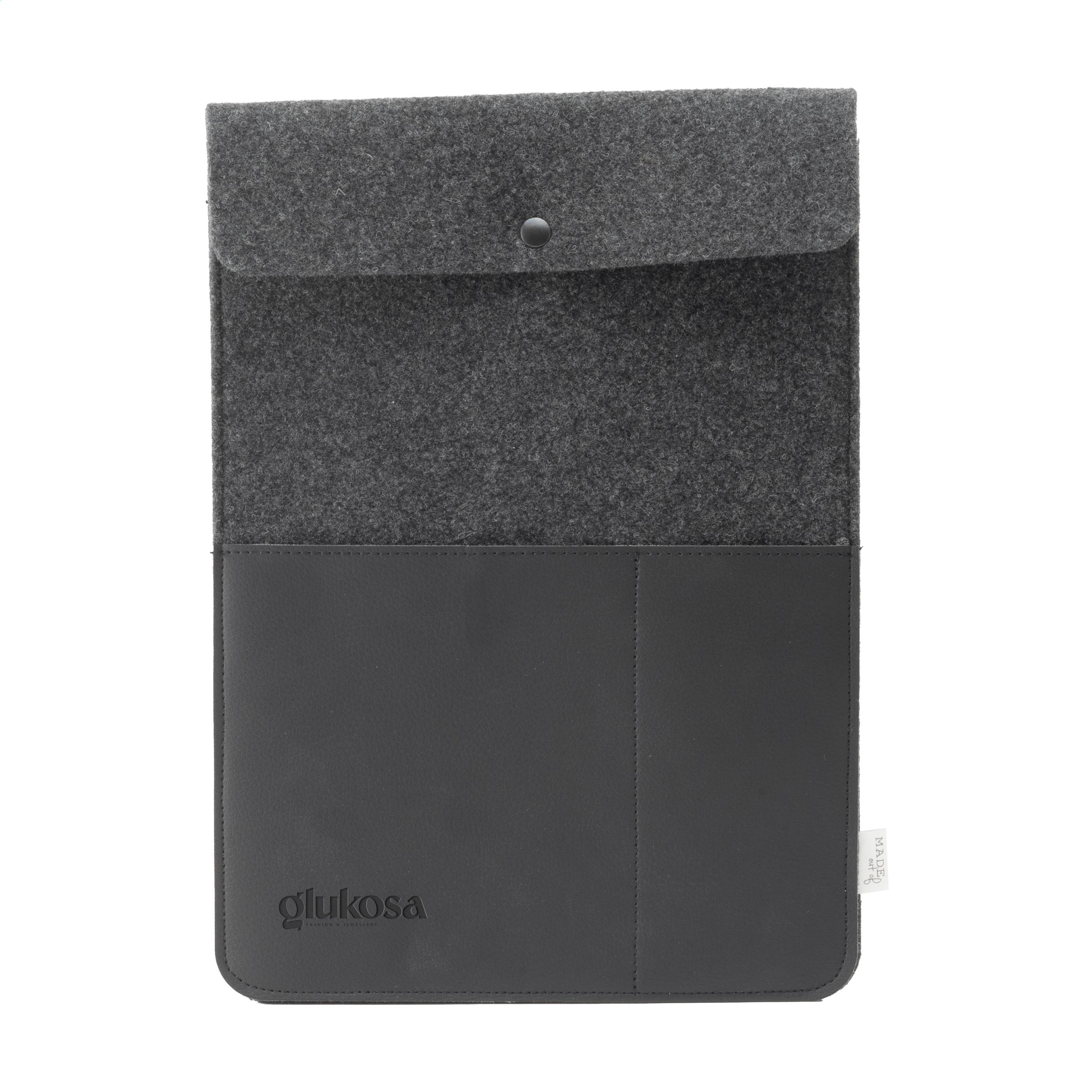 Recycled Felt & Apple Leather Laptop Sleeve - Beveren