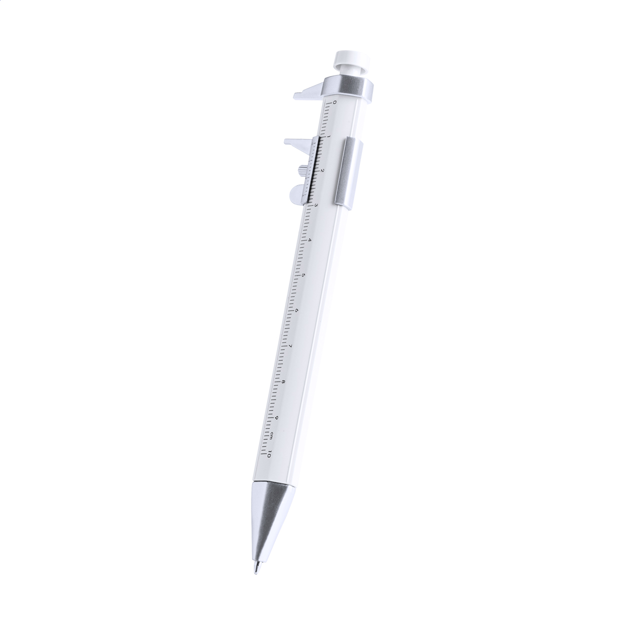 Calipen Kugelschreiber mit 10 cm Messschieber und Logo