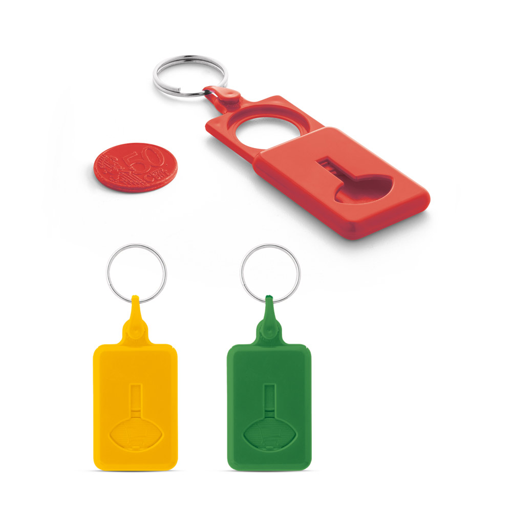 Porte-clés en ABS avec pièce de 0,50€ - Bourg-Saint-Andéol