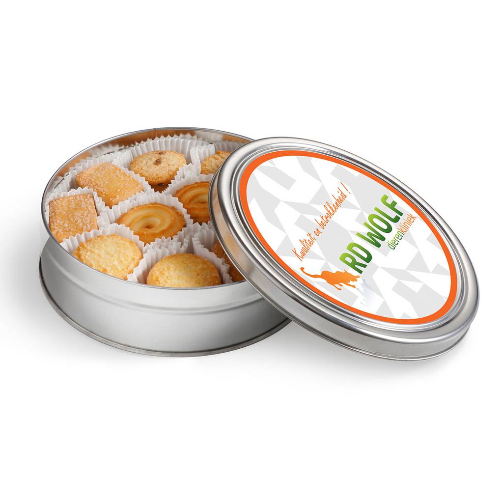 Boîte à biscuits ronde personnalisée - Cristal - Zaprinta Belgique