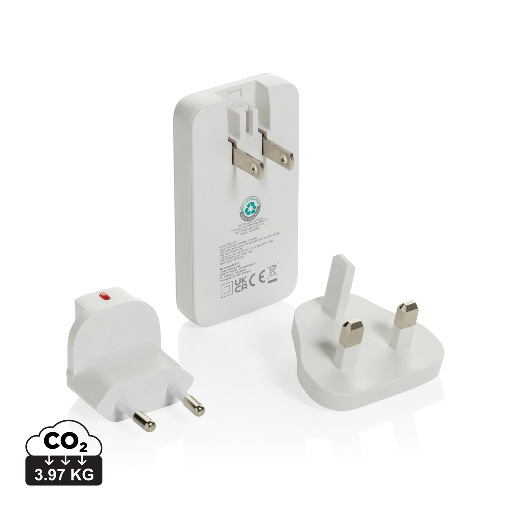 Flacher GaN-Lader Fluxo RCS 65W mit universellen Anschlüssen