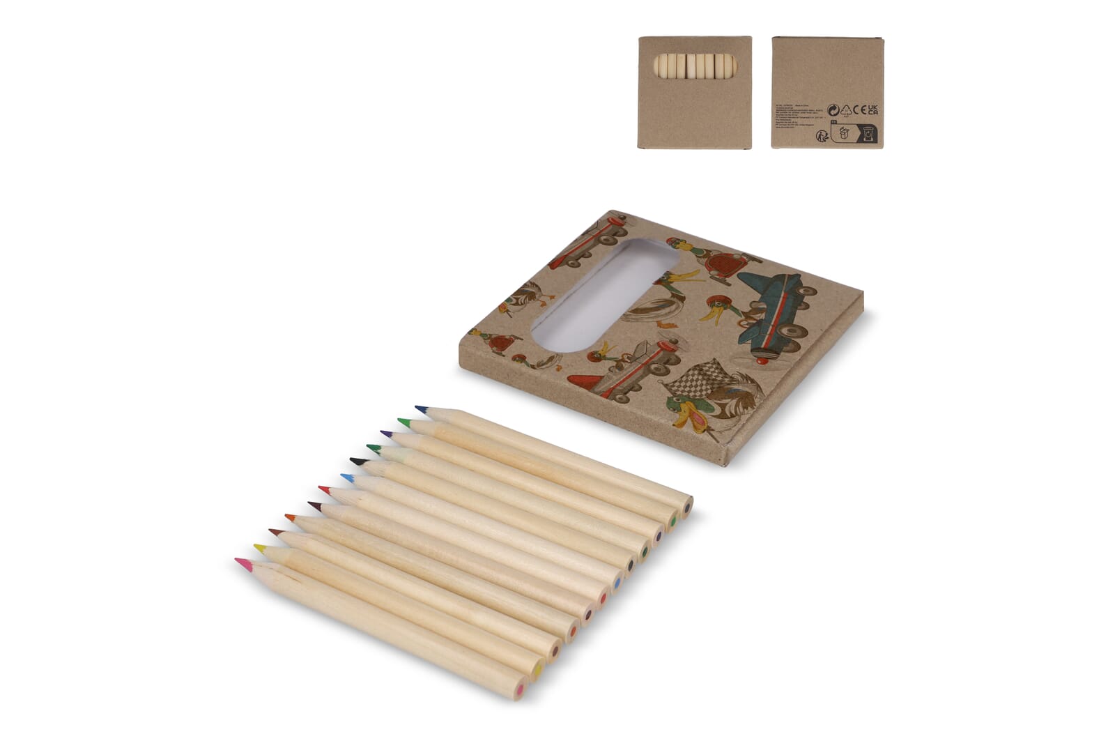 Crayons Écologiques en Boîte Kraft - Crest-Voland