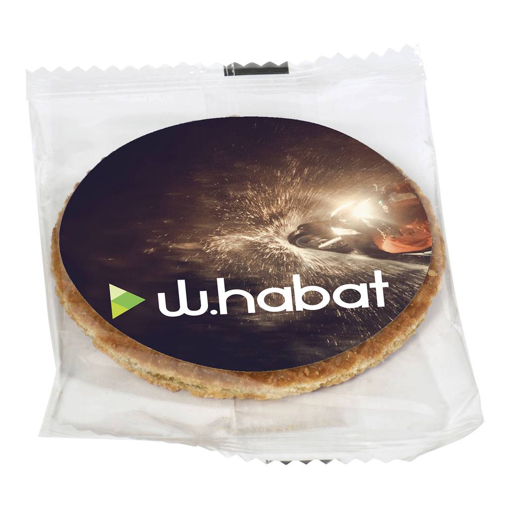 Biscuit gaufrette fourrée personnalisée