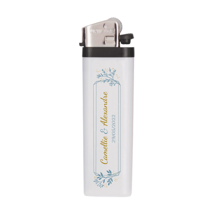 Briquet personnalisé pour mariage motif floral à végétal - Egon