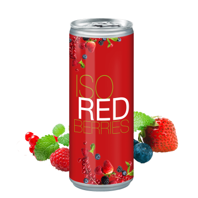 Canette personnalisée de boisson énergisante fruits rouges 250ml - Zaprinta Belgique
