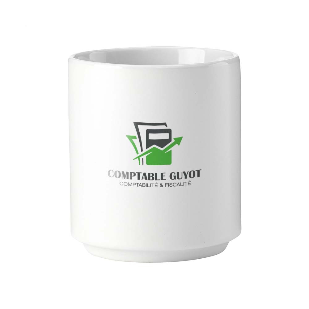 Tasse Empilable Classique - Bus imprimé avec logo