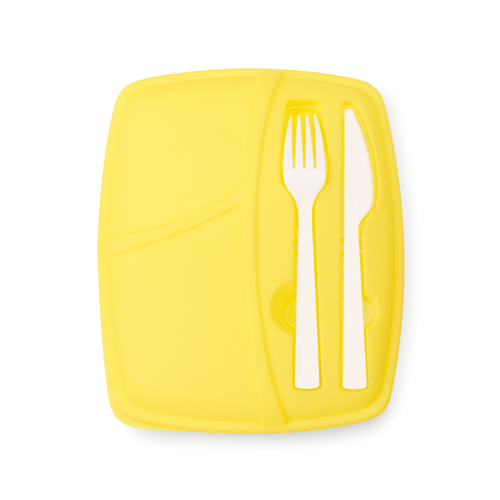 Boîte à lunch personnalisée couvercle porte couverts 800 ml - Carmelo