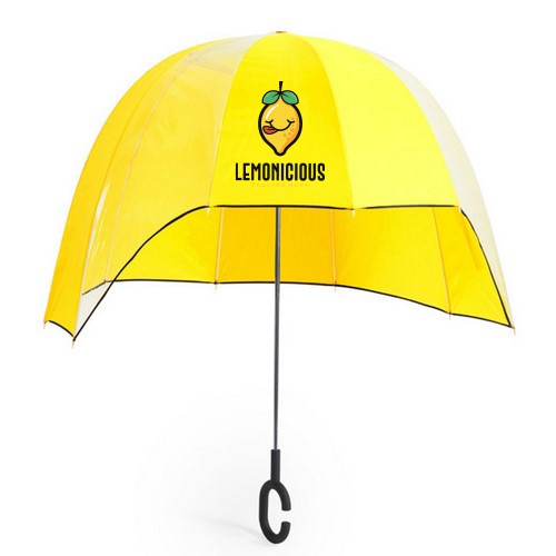 Parapluie cloche personnalisé 92 cm poignée main libre - Raphaël - Zaprinta Belgique