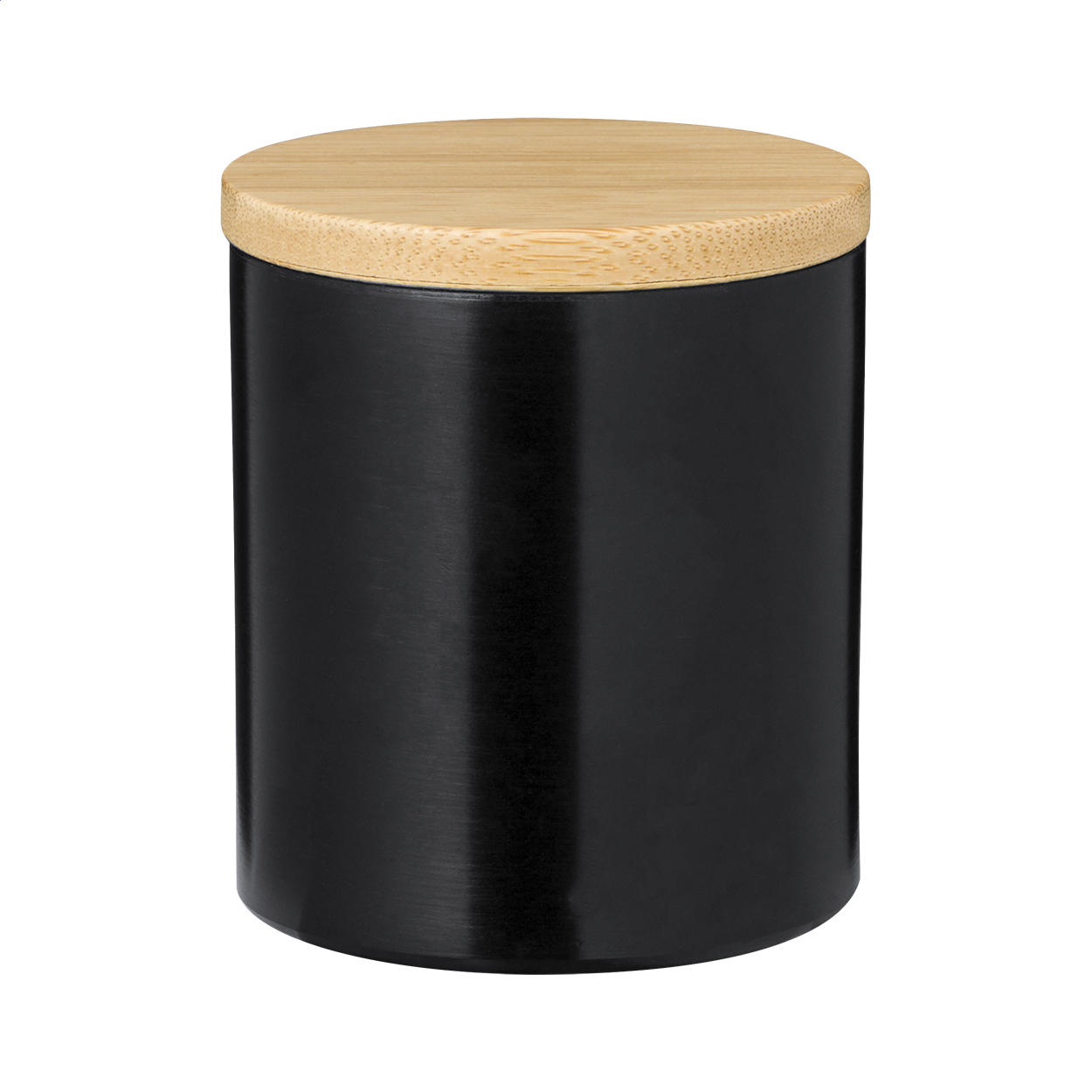 Vanulla geurkaars met vanillegeur en bamboe deksel, met logo bedrukken met logo
