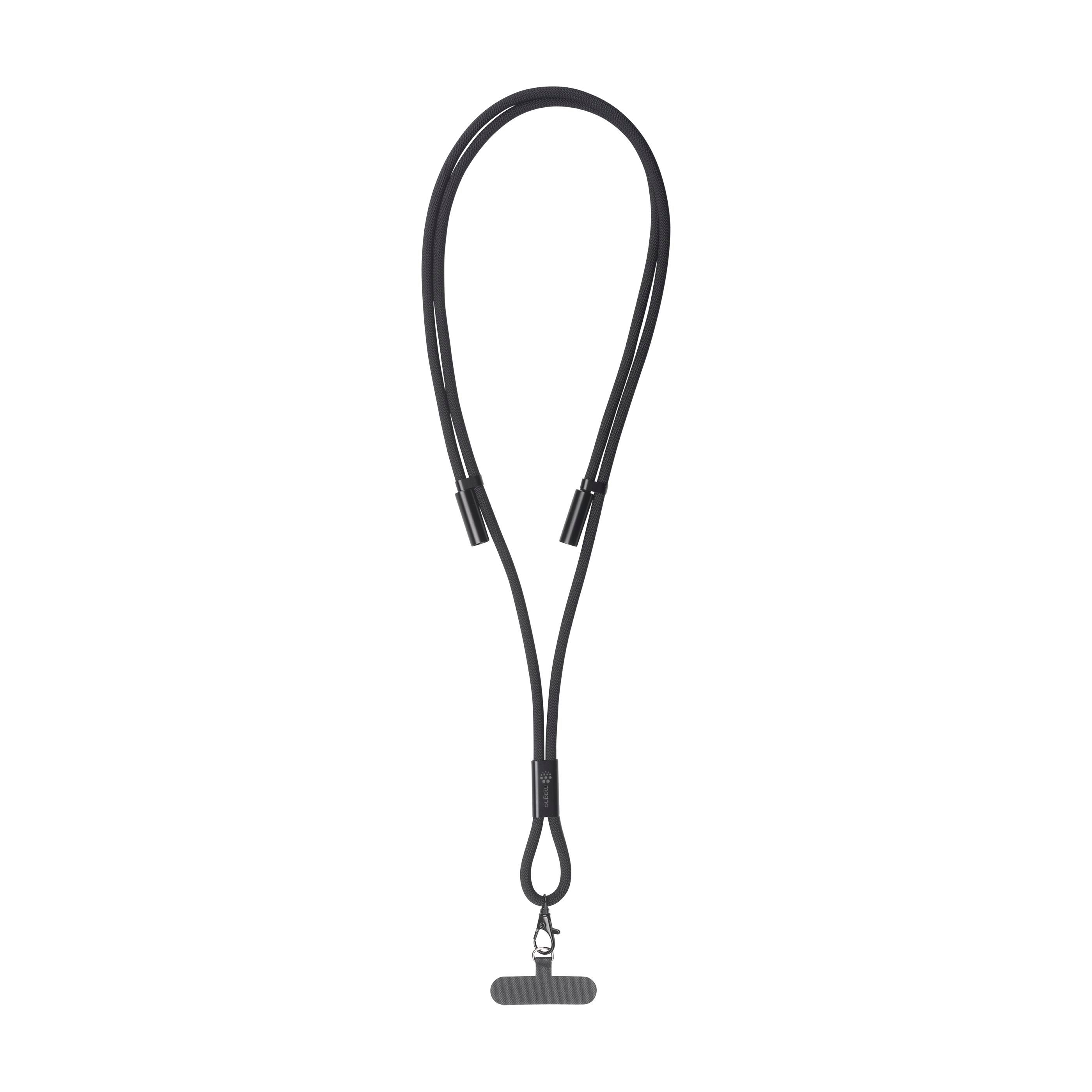 2-in-1 GRS RPET Laad & Synchronisatie USB-kabel met lanyard bedrukken met logo