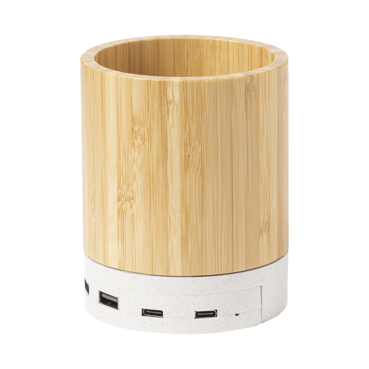 Sutaina Multifunktions-Stifthalter mit Wireless Charger und USB-Hub, Logo