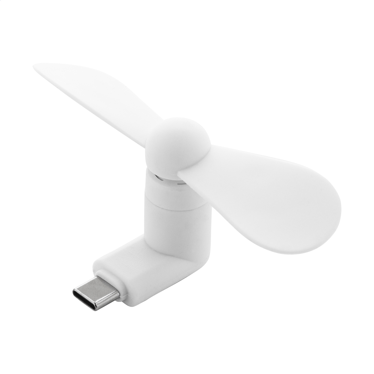 Blobile Smartphone-Ventilator mit USB-C-Anschluss und Logo bedrucken mit Logo