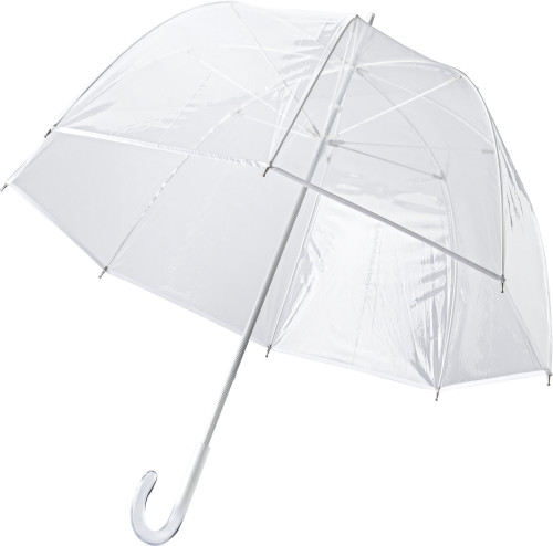 Parapluie en PVC avec huit panneaux. Cadre en aluminium et fibre de verre et manche en plastique. Bouton poussoir pour fermer - Vézelay - Zaprinta Belgique