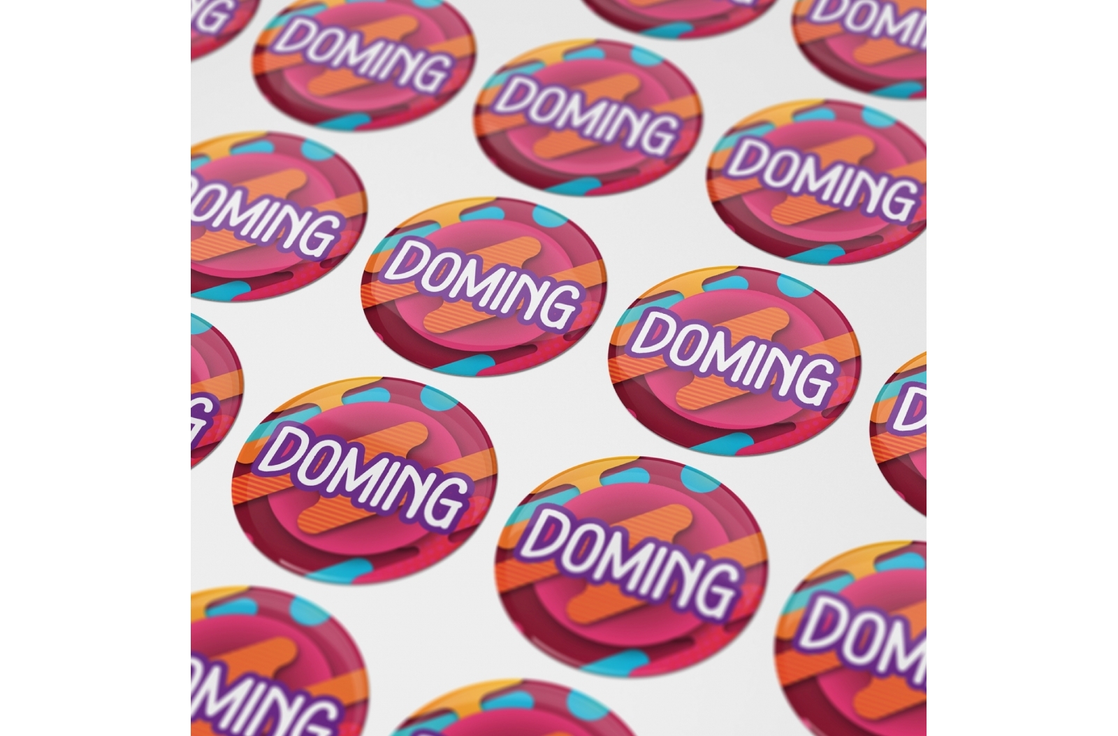 Ronde Domingsticker Ø 15 mm - Vechmaal