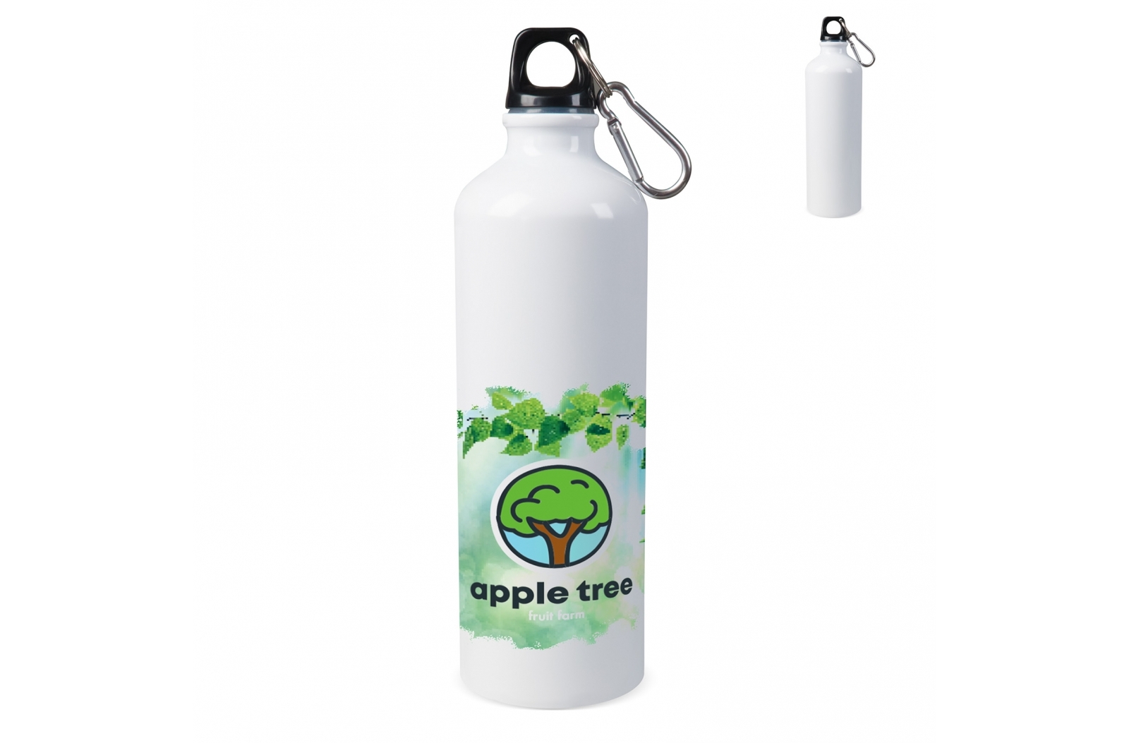 Bouteille d’eau sublimation, en aluminium avec mousqueton 750ml - Zaprinta Belgique