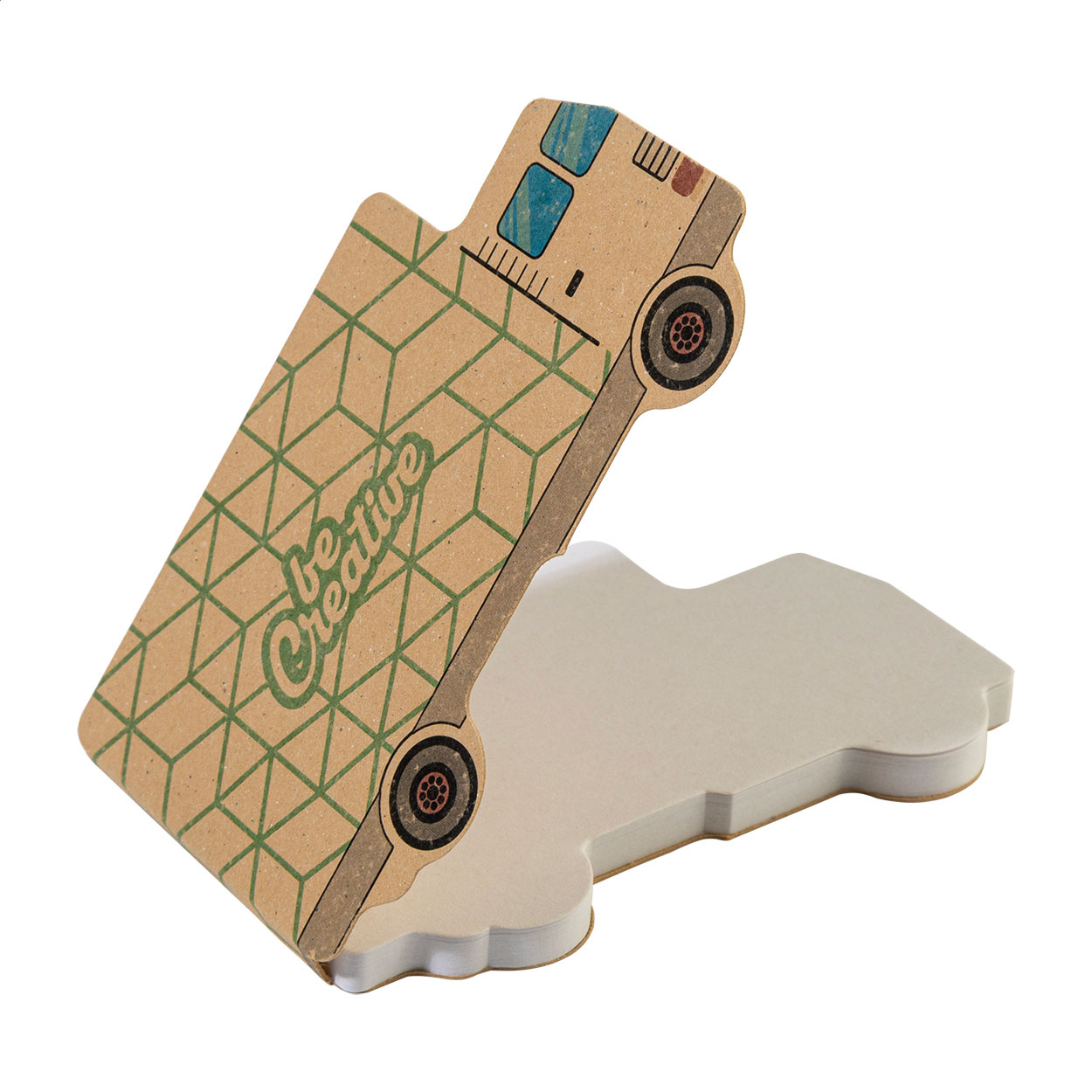 Kundenspezifischer Eco-LKW Haftnotizblock - Aschersleben