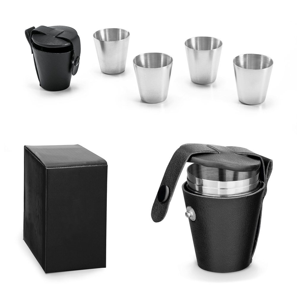 Ensemble de tasses en acier inoxydable - Larressingle