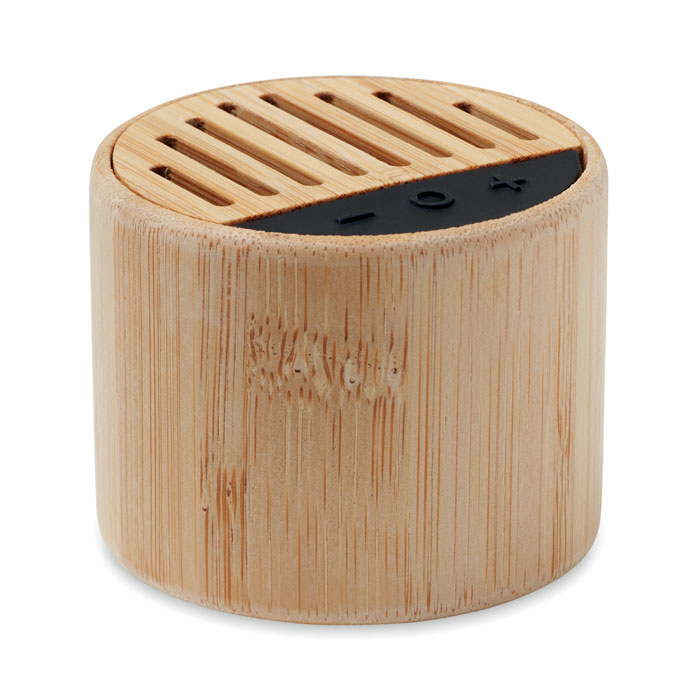Ronde Bamboe Draadloze Speaker - Galmaarden
