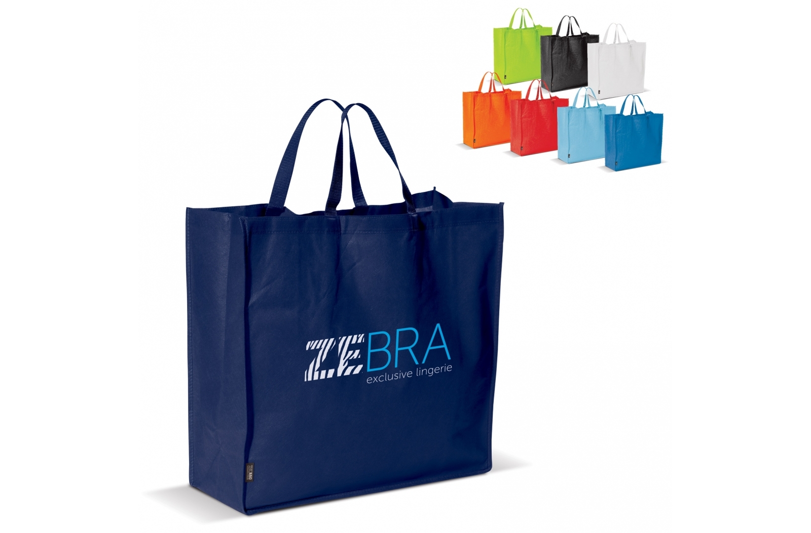Grand sac shopping non-tissé 75g/m² - Zaprinta Belgique