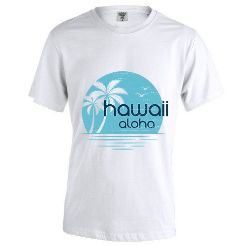 T-shirt blanc pour homme à col rond 150 g/m² - Léandre