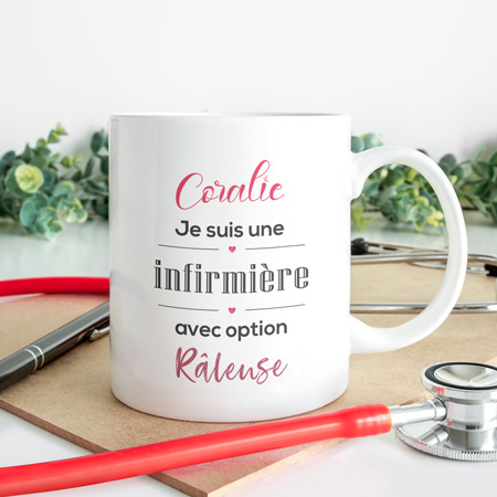 Mug infirmière personnalisé - | Zaprinta Belgique