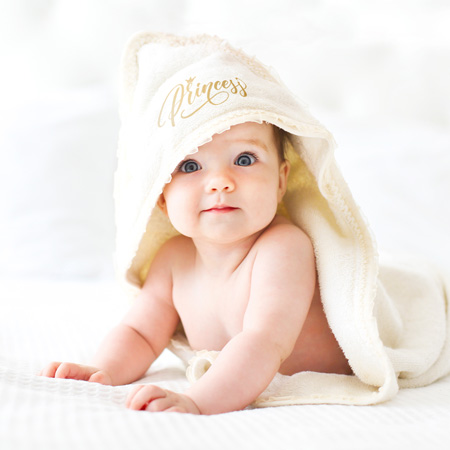 Serviette bébé personnalisée - | Zaprinta Belgique