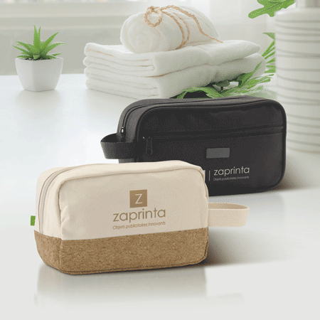 Trousse de toilette personnalisée écologique Trousse de toilette personnalisée écologique - Zaprinta Belgique